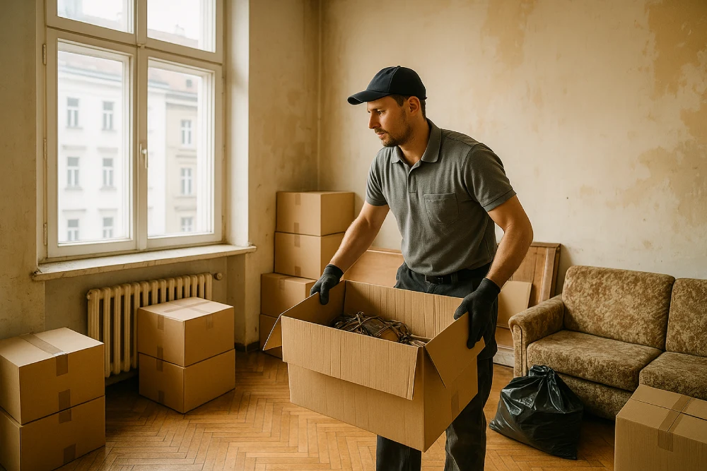Wohnungsräumung in einer Wohnung in Wien 1030 Landstraße